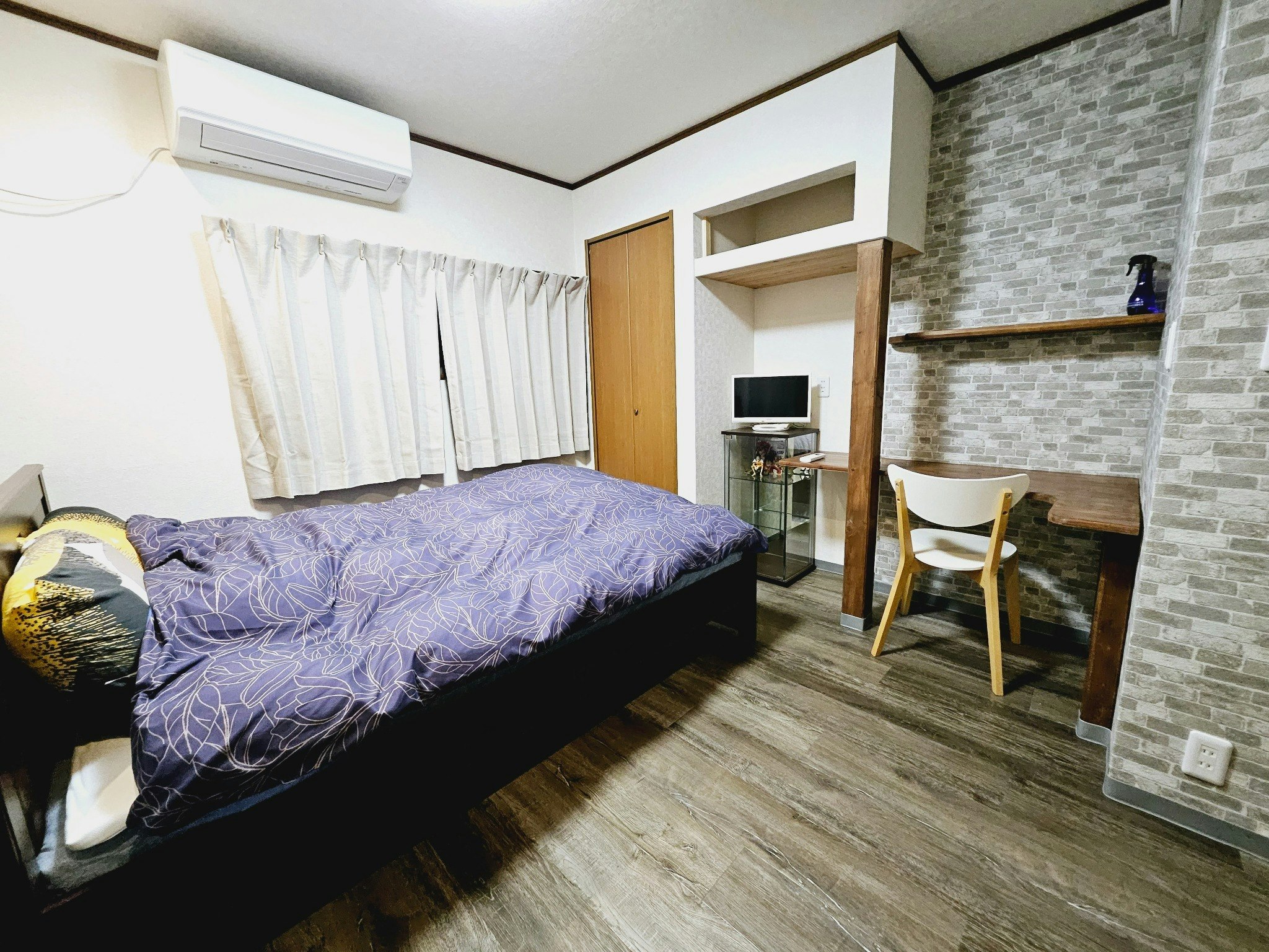 1F・1 double bed ,1single bed,1 sofa bed,kitchen